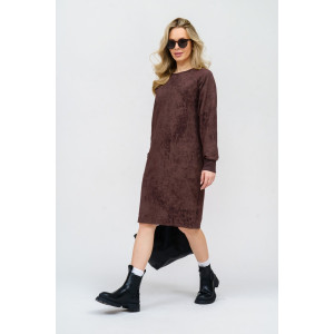 Платье женское 976 футер 2-х нитка пенье винтаж (р-ры: 44-56) шоколад винтаж Платье женское 976 футер 2-х нитка пенье винтаж (р-ры: 44-56) шоколад винтаж