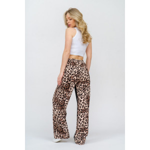 Брюки женские 986 "Леопард" футер с лайкрой (р-ры: 44-54)