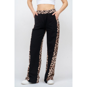 Брюки женские 986 "Леопард" футер с лайкрой (р-ры: 44-54)