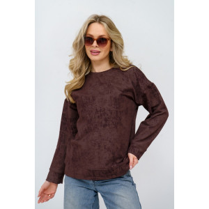Свитшот женский 985 футер с лайкрой (р-ры: 44-58) шоколад винтаж