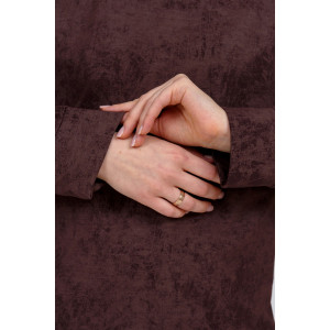 Свитшот женский 985 футер с лайкрой (р-ры: 44-58) шоколад винтаж