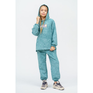 Костюм двойка детский 966Д футер 2-х нитка пенье винтаж (р-ры: 28-44) полынь винтаж