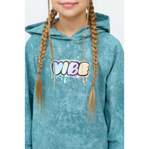 Костюм двойка детский 966Д футер 2-х нитка пенье винтаж (р-ры: 28-44) полынь винтаж