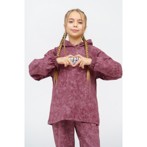 Костюм двойка детский 966Д футер 2-х нитка пенье винтаж (р-ры: 28-44) марсал винтаж Костюм двойка детский 966Д футер 2-х нитка пенье винтаж (р-ры: 28-44) марсал винтаж