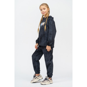 Костюм двойка детский 966Д футер 2-х нитка пенье винтаж (р-ры: 28-44) черный винтаж Костюм двойка детский 966Д футер 2-х нитка пенье винтаж (р-ры: 28-44) черный винтаж