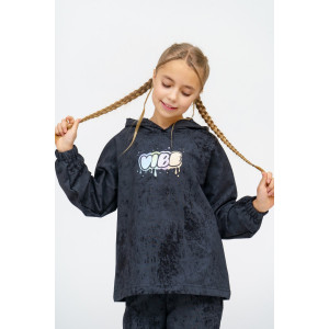 Костюм двойка детский 966Д футер 2-х нитка пенье винтаж (р-ры: 28-44) черный винтаж Костюм двойка детский 966Д футер 2-х нитка пенье винтаж (р-ры: 28-44) черный винтаж