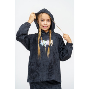 Костюм двойка детский 966Д футер 2-х нитка пенье винтаж (р-ры: 28-44) черный винтаж Костюм двойка детский 966Д футер 2-х нитка пенье винтаж (р-ры: 28-44) черный винтаж