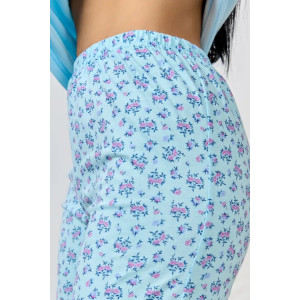 Пижама женская "Юля" 1328-4 кулирка (р-ры: 46-60) небесный