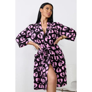 Халат женский "Виктория" 1365-1 кулирка (р-ры: 46-52) заяц