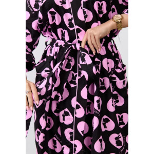 Халат женский "Виктория" 1365-1 кулирка (р-ры: 46-52) заяц