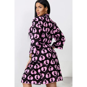 Халат женский "Виктория" 1365-1 кулирка (р-ры: 46-52) заяц