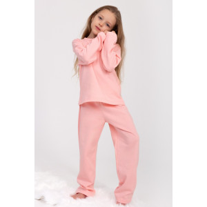 Пижама детская "Стеша" КД-13 футер с начёсом (р-ры: 116-134) розовый Пижама детская "Стеша" КД-13 футер с начёсом (р-ры: 116-134) розовый