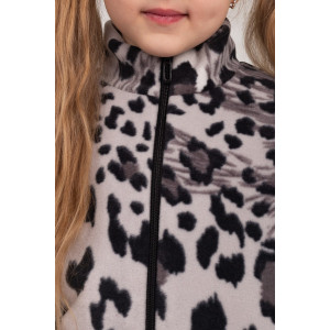 Костюм двойка детский "Мия" КД-12 флис (р-ры: 122-146) леопард