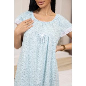 Сорочка женская 2160 кулирка (р-ры: 48-62) голубой