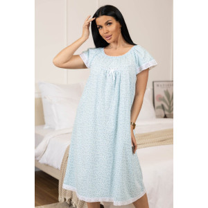 Сорочка женская 2160 кулирка (р-ры: 48-62) голубой