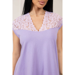 Сорочка женская 1649/2 кулирка (р-ры: 52-62) сиреневый