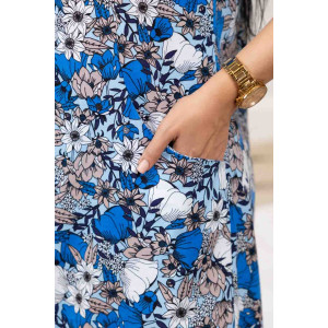 Халат женский 895/43 кулирка (р-ры: 48-62) синий