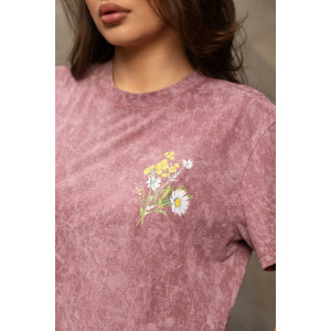 Футболка женская 2156 кулирка (р-ры: 42-56) пудровый