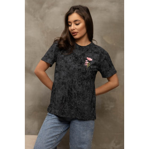 Футболка женская 2156/1 кулирка (р-ры: 42-56) черный