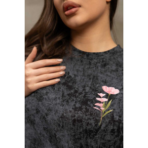 Футболка женская 2156/1 кулирка (р-ры: 42-56) черный