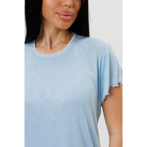 Сорочка женская 2256/2 компьютерка (р-ры: 44-52) голубой