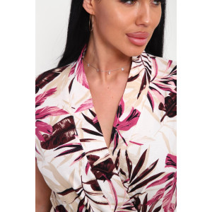 Халат женский 01069 кулирка (р-ры: 44-62) молочный