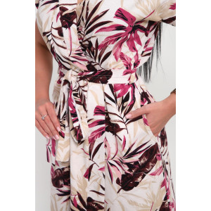 Халат женский 01069 кулирка (р-ры: 44-62) молочный