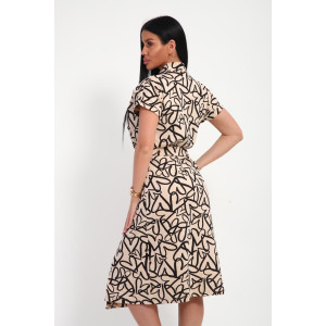 Халат женский 01069 кулирка (р-ры: 44-62) бежевый