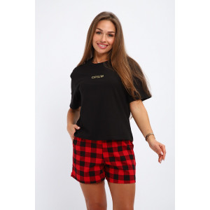 Костюм двойка женский №238.1 кулирка (р-ры: 44-54) красный