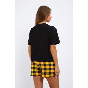 Костюм двойка женский №238 кулирка (р-ры: 44-54) желтый