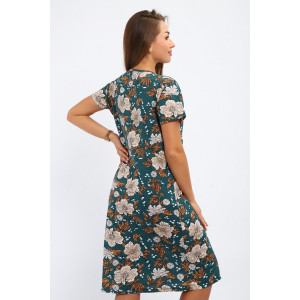 Платье женское №240.2 кулирка (р-ры: 48-62) зеленый Платье женское №240.2 кулирка (р-ры: 48-62) зеленый