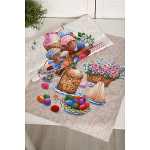 Набор кухонный из 3-х полотенец рогожка №32598 Набор кухонный из 3-х полотенец рогожка №32598