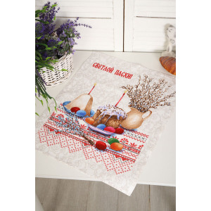 Набор кухонный из 3-х полотенец рогожка №32598 Набор кухонный из 3-х полотенец рогожка №32598