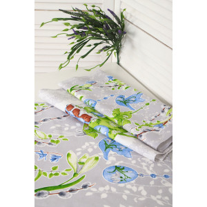 Набор кухонный из 3-х полотенец рогожка №32597 Набор кухонный из 3-х полотенец рогожка №32597