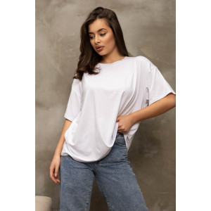 Футболка женская 2159 вискоза (р-ры: 48-58) белый