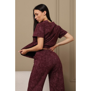 Костюм двойка женский 729 футер 2-х нитка пенье (р-ры: 44-54) винный-варенка Костюм двойка женский 729 футер 2-х нитка пенье (р-ры: 44-54) винный-варенка