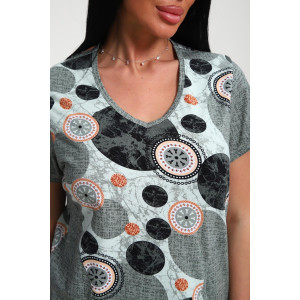 Костюм двойка женский 01072 кулирка (р-ры: 50-62) зеленый