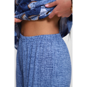 Костюм двойка женский 01072 кулирка (р-ры: 50-62) голубой