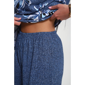 Костюм двойка женский 01070 кулирка (р-ры: 50-62) синий