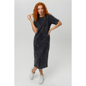 Платье женское №14406/1 кулирка с лайкрой (р-ры: 44-62) черный варенка