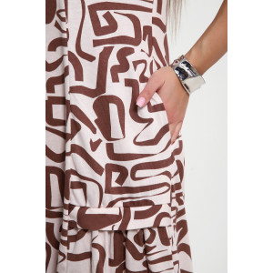 Платье женское №066 кулирка (р-ры: 48-66) капучино Платье женское №066 кулирка (р-ры: 48-66) капучино