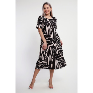 Платье женское №066 кулирка (р-ры: 48-66) черный Платье женское №066 кулирка (р-ры: 48-66) черный