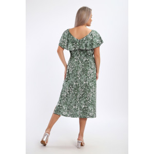 Платье женское №065 кулирка (р-ры: 48-62) зеленый Платье женское №065 кулирка (р-ры: 48-62) зеленый