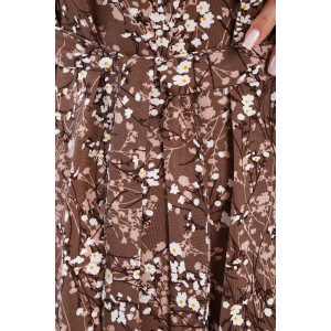 Платье женское №065 кулирка (р-ры: 48-62) коричневый Платье женское №065 кулирка (р-ры: 48-62) коричневый