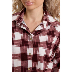 Рубашка женская №36995 кулирка (р-ры: 46-56) коричневый