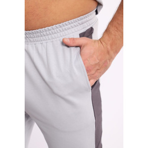 Костюм двойка мужской №35282 интерлок-футер (р-ры: 48-54) серый