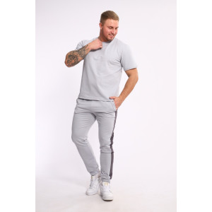 Костюм двойка мужской №35282 интерлок-футер (р-ры: 48-54) серый