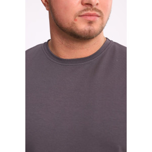 Костюм двойка мужской №35282 интерлок-футер (р-ры: 48-54) антрацит