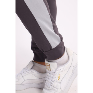 Костюм двойка мужской №35282 интерлок-футер (р-ры: 48-54) антрацит