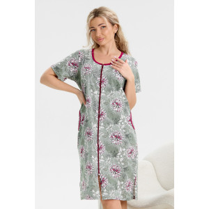 Халат женский №37002 кулирка (р-ры: 48-56) хаки